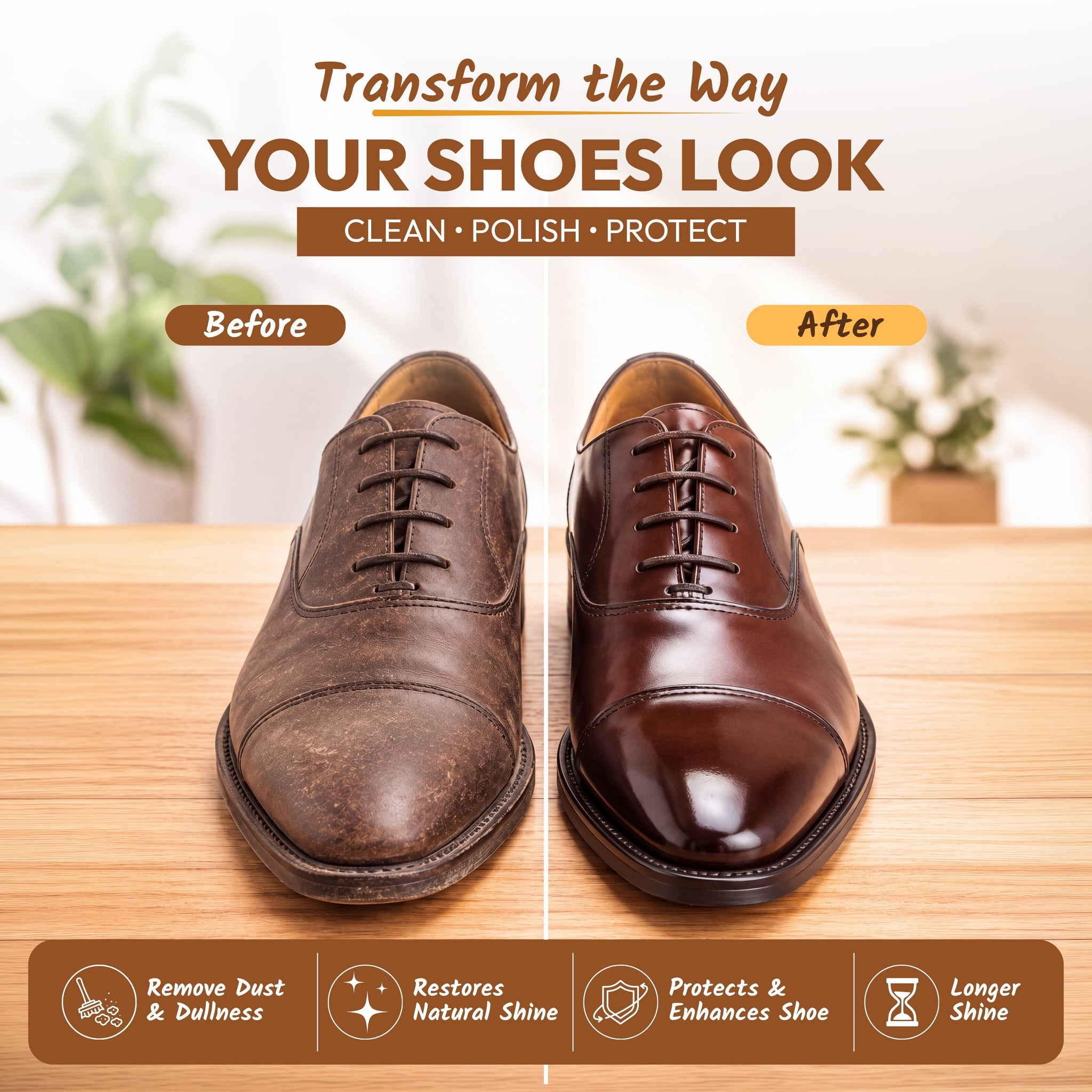 Advanced Shoe Polish & Shiner 100ML ✨ Instant Premium Shine for Everyday Shoe Care