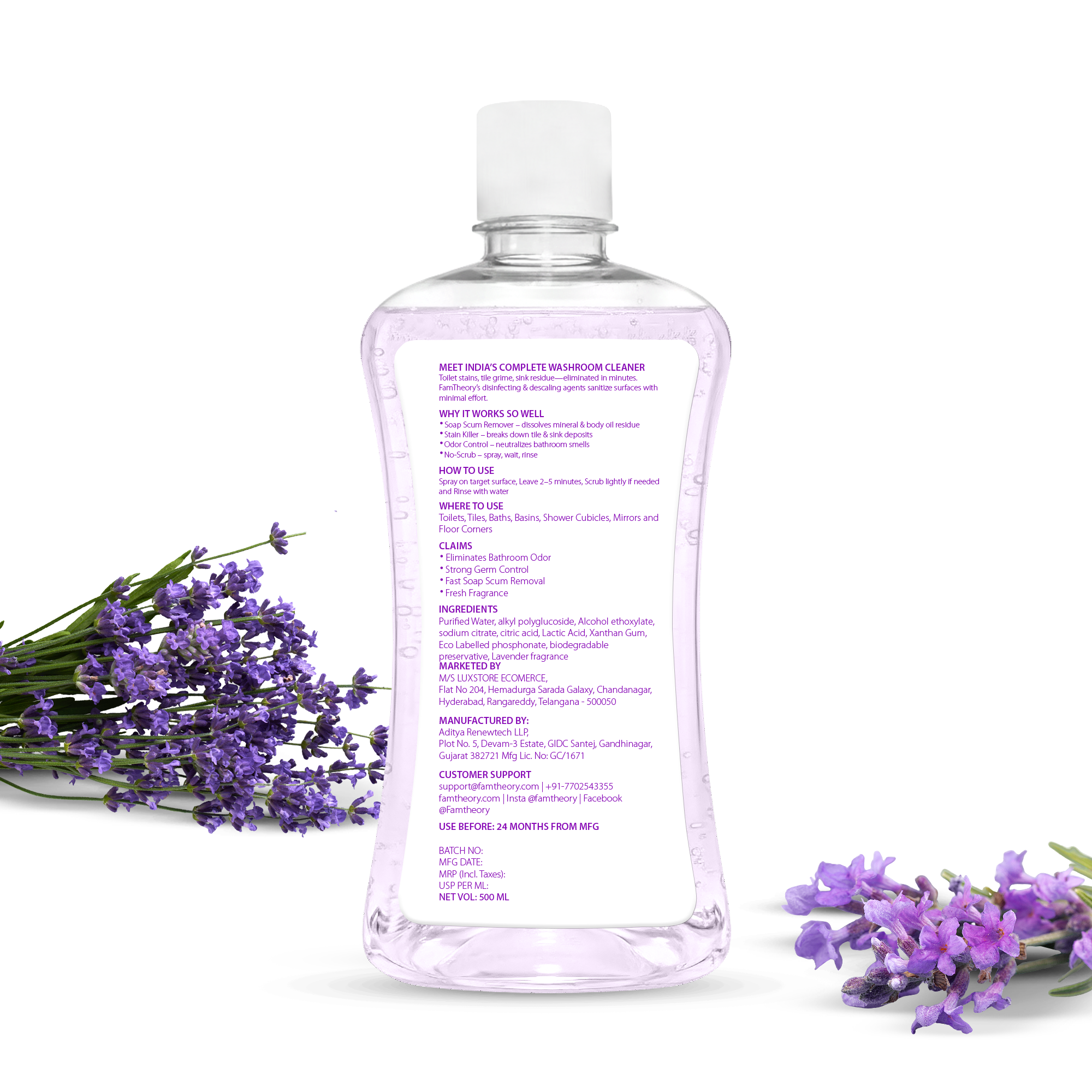 NATURAL BATHROOM CLEANER – 500 ML
