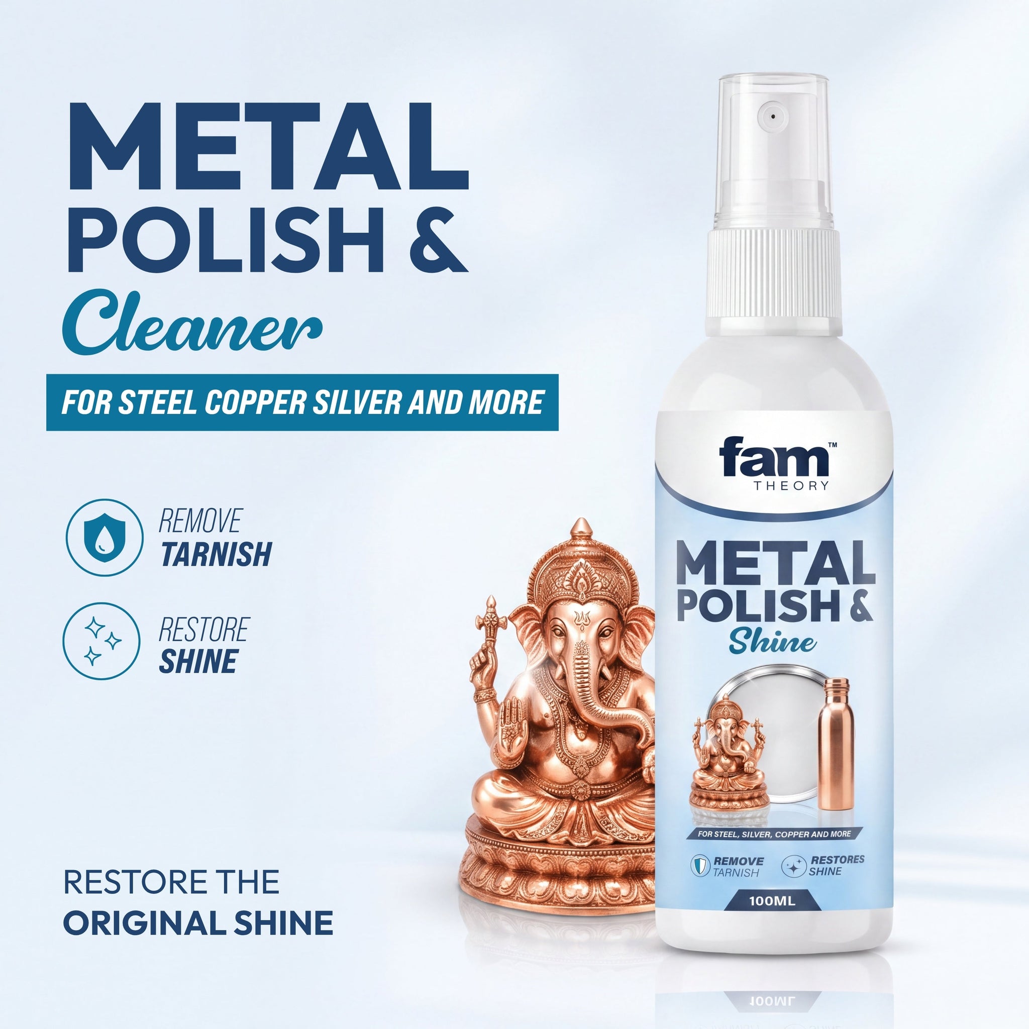 Metal Polish & Shiner Expert 100ML ✨ Removes Tarnish & Restores Original Shine