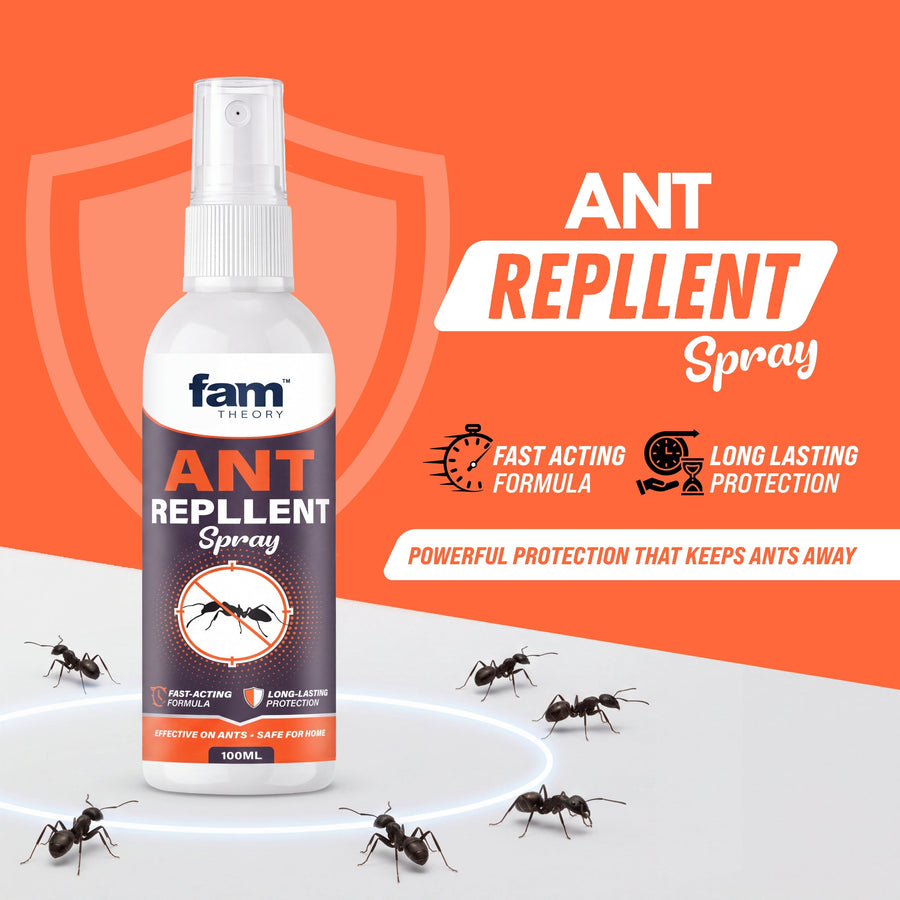 🐜🚫 FamTheory Ant Repellent Spray – 100ML 🌿✨🔥 BUY 1 GET 1 FREE @ JUST ₹499! 🔥