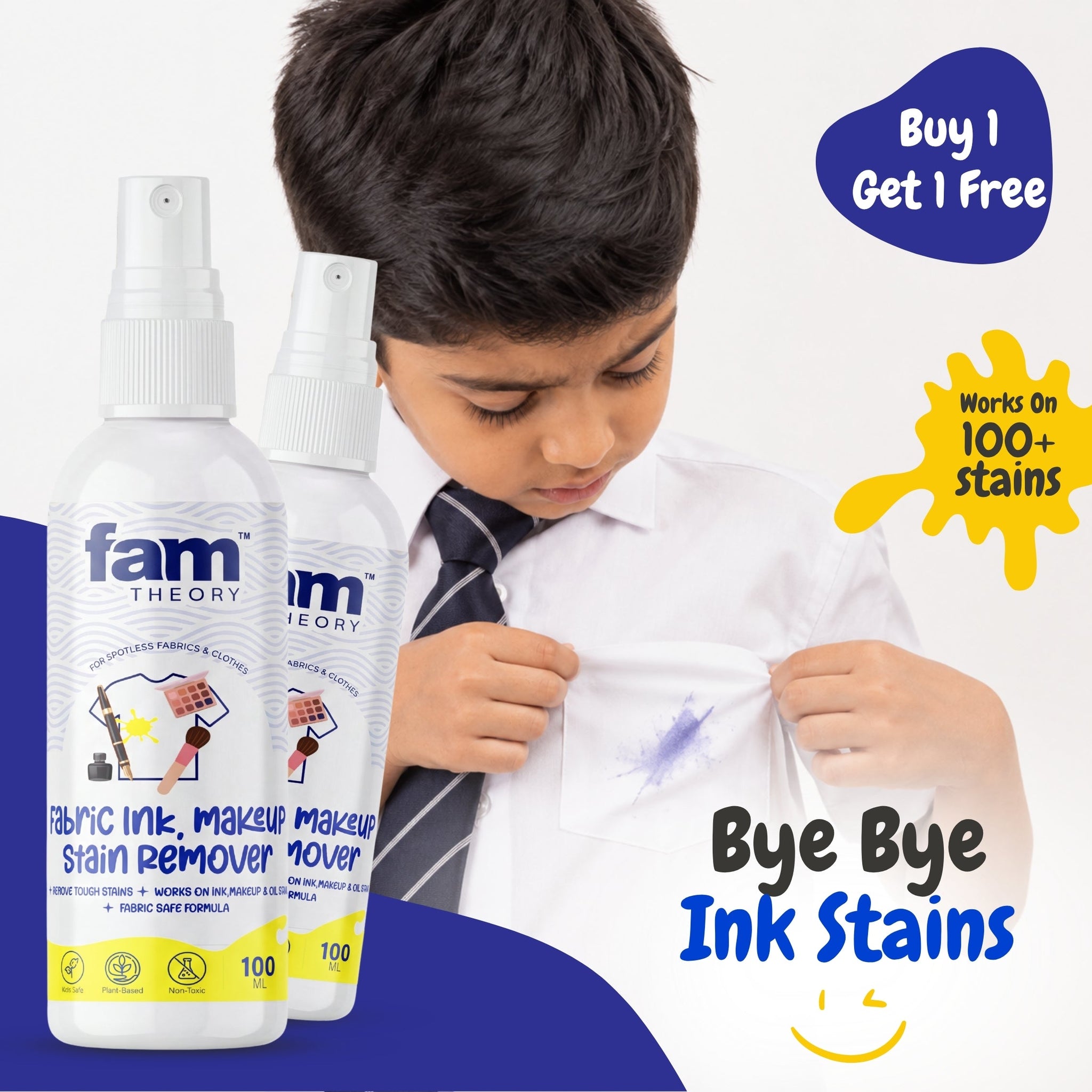 Xpert Instant Fabric Ink & Makeup Stain Remover 100ML - BYE BYE TOUGH STAINS ✨