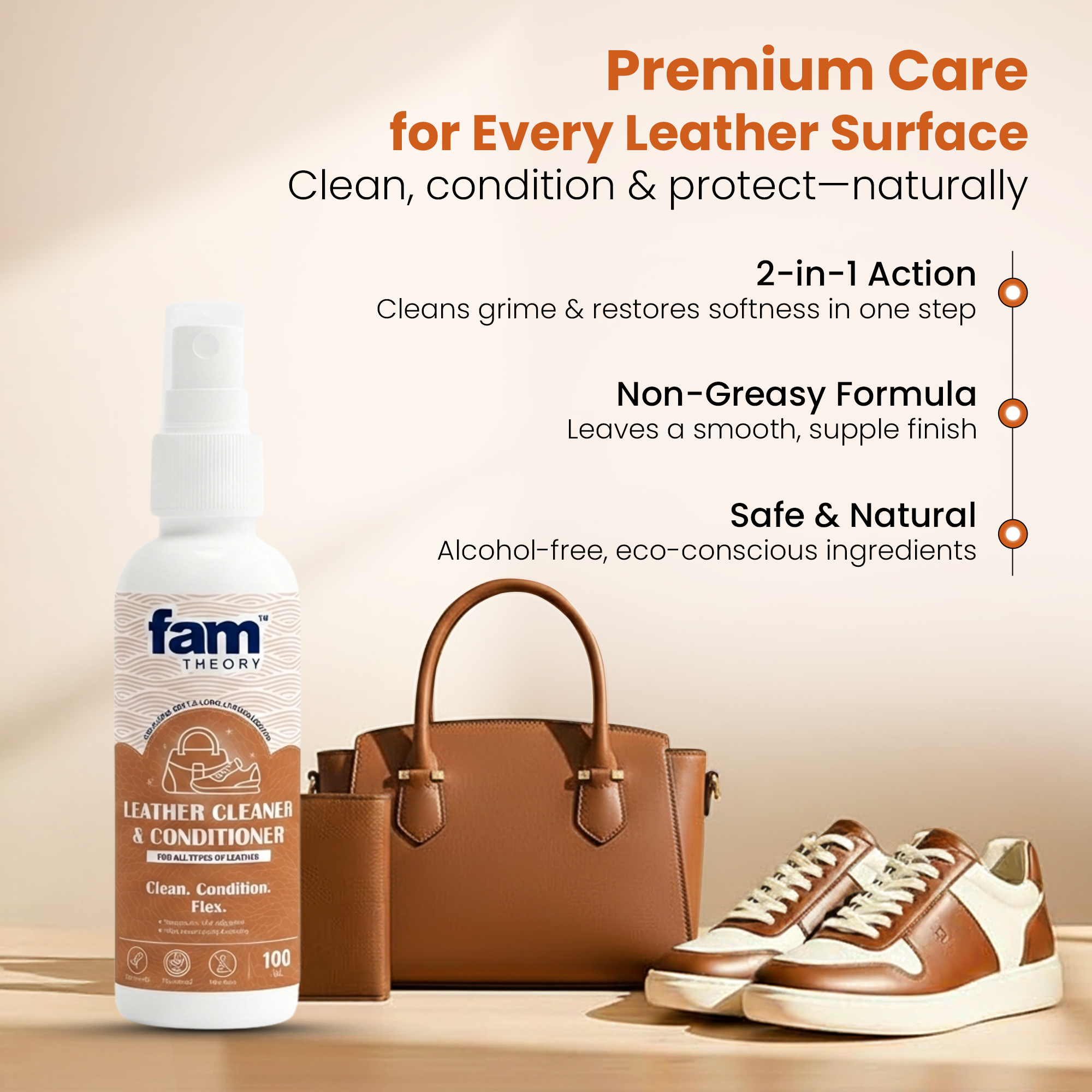 Buy 1 Get 1 Free Expert Pro Care Leather Cleaner & Conditioner 100ML @499/-Only ✨