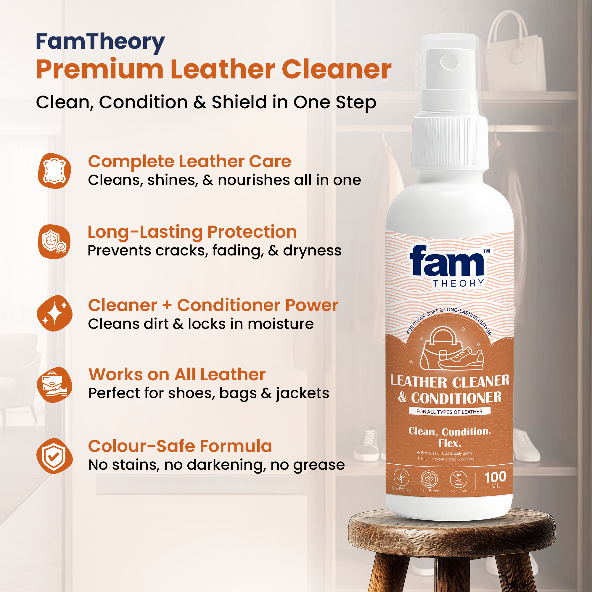 Advance Expert Care Leather Cleaner & Conditioner 100ML✨