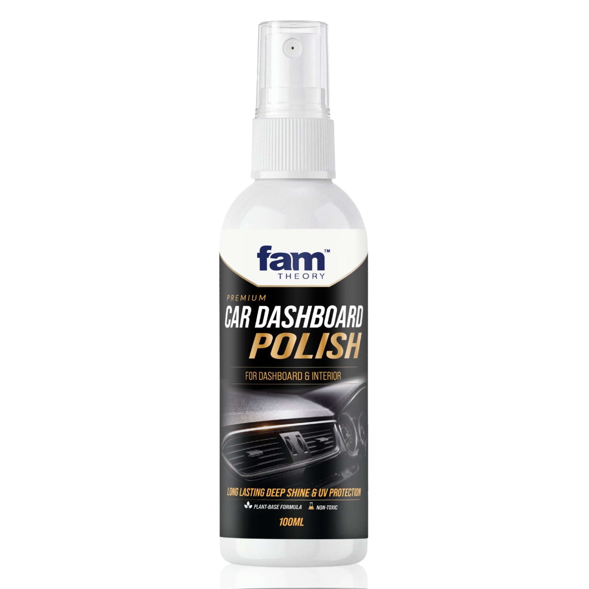 Premium Car Dashboard & Interior Polish Spray 100ML ✨ – Deep Shine & UV Protection