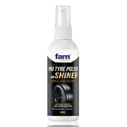 Advanced Pro Care Tyre Polish & Shiner 100ML ✨ Deep Black Gloss Finish😍
