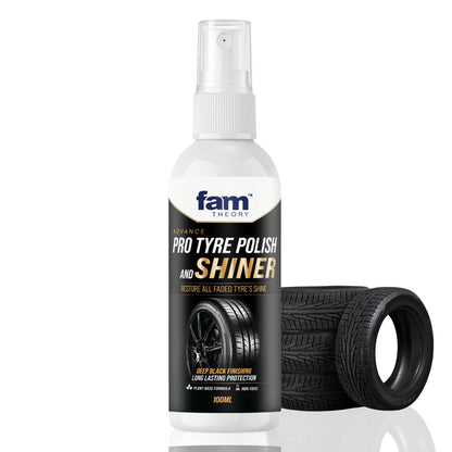 Advanced Pro Care Tyre Polish & Shiner 100ML ✨ Deep Black Gloss Finish😍