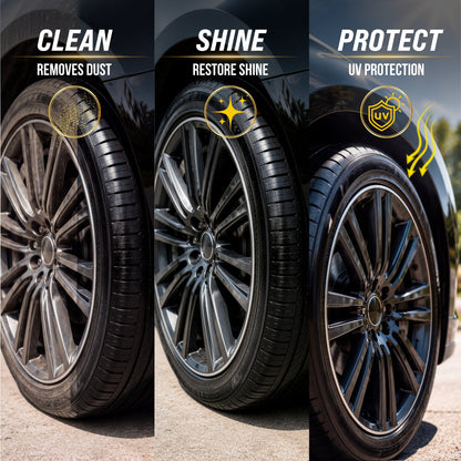 Advanced Pro Care Tyre Polish & Shiner 100ML ✨ Deep Black Gloss Finish😍