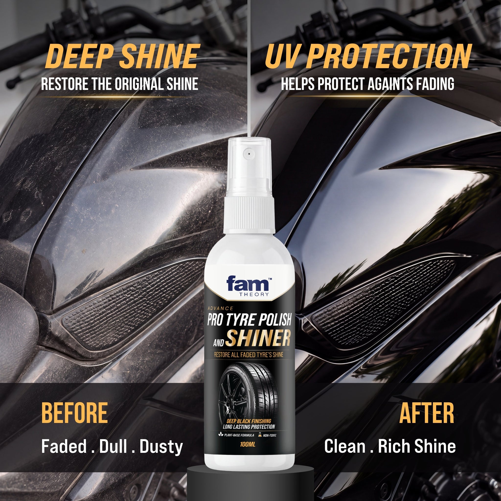 MotoXpert Multi-Surface Motorcycle Polish & Shiner 100ML✨ Instant Gloss Finish & Protection (Copy)