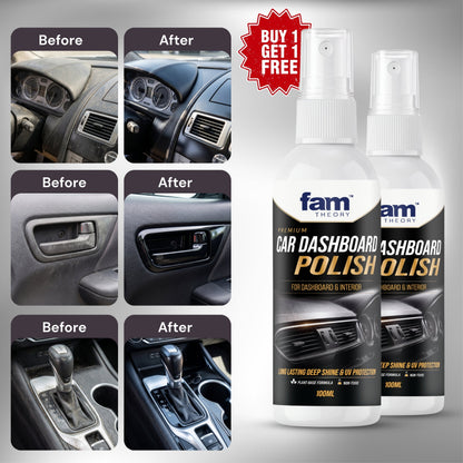Premium Car Dashboard & Interior Polish Spray 100ML ✨ – Deep Shine & UV Protection