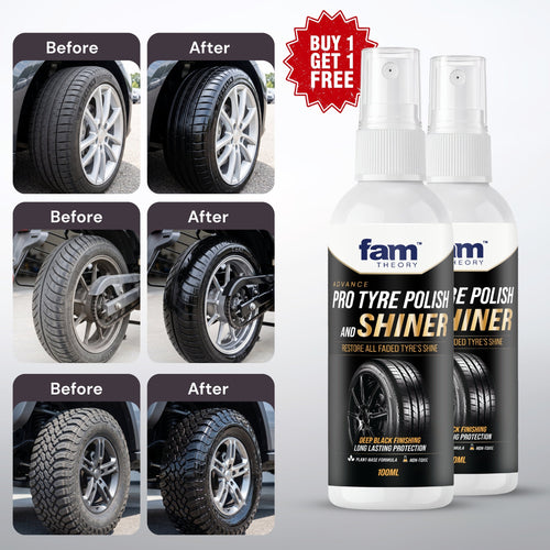 Advanced Pro Care Tyre Polish & Shiner 100ML ✨ Deep Black Gloss Finish😍