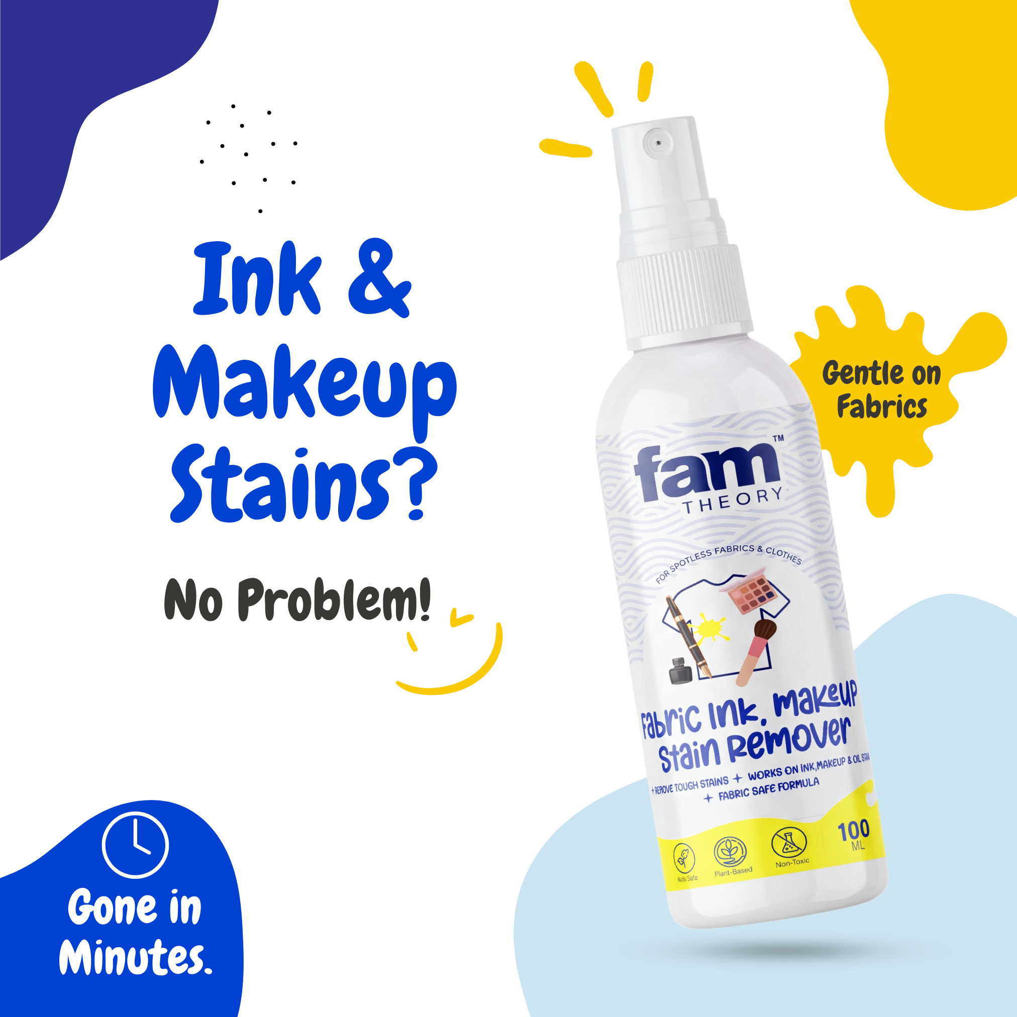 Xpert Instant Fabric Ink & Makeup Stain Remover 100ML - BYE BYE TOUGH STAINS ✨