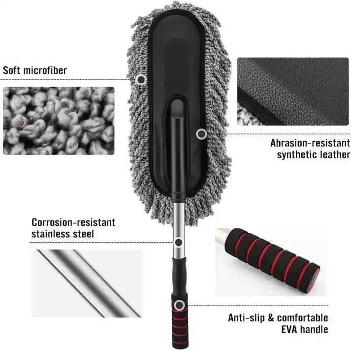 Horaa Extendable Microfiber Cleaning Brush For Car And Home Cleaning