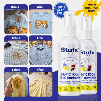 Fabric Stain Remover Spray 100ml – Removes Curry, Oil, Tea & Food Stains from Clothes