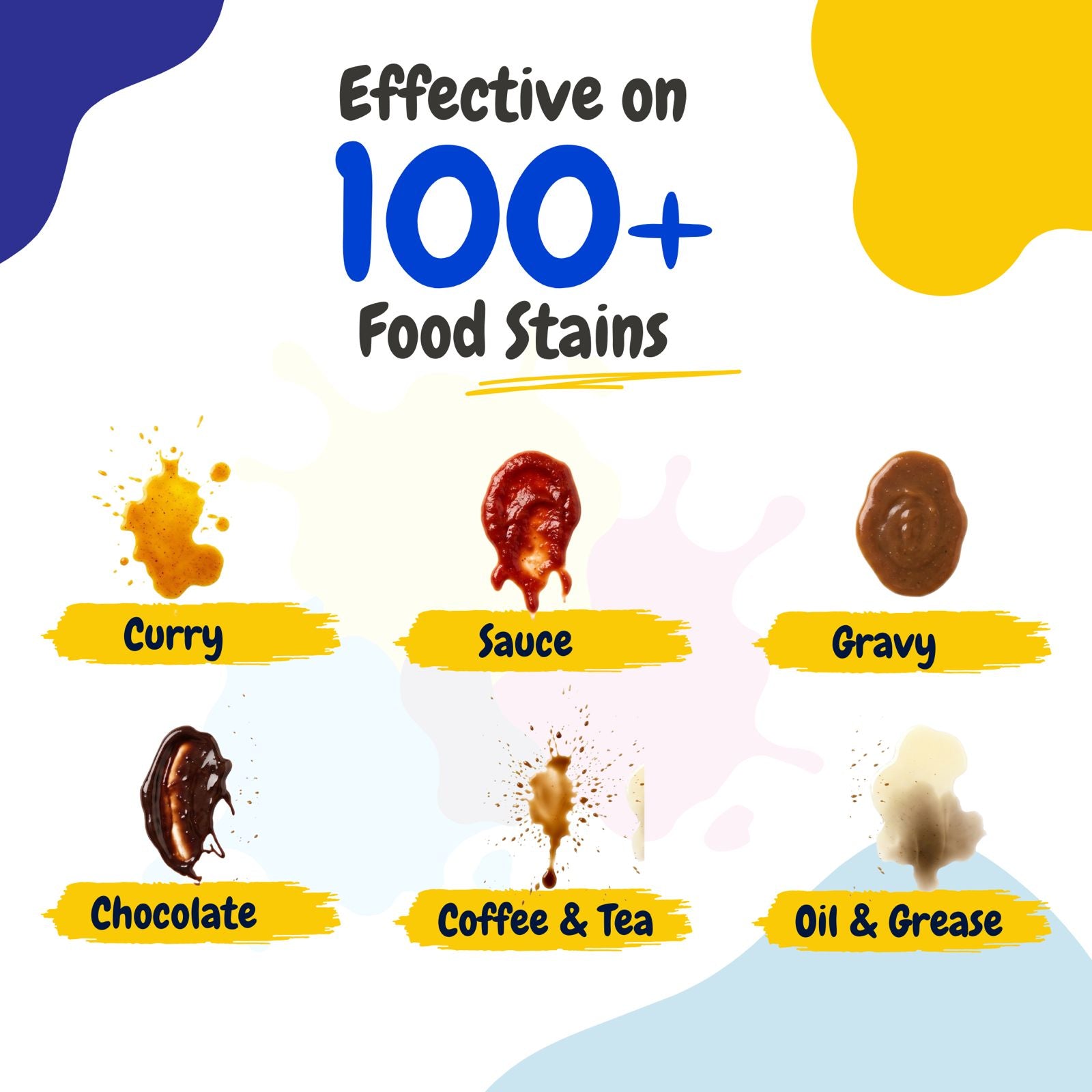 Fabric Stain Remover Spray 100ml – Removes Curry, Oil, Tea & Food Stains from Clothes