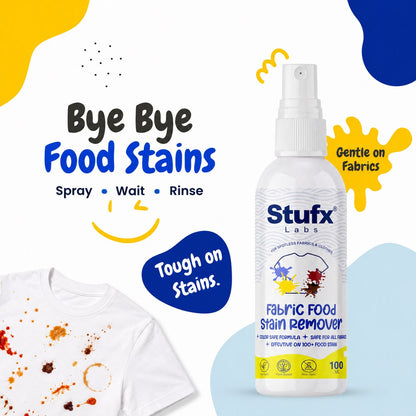 Fabric Stain Remover Spray 100ml – Removes Curry, Oil, Tea & Food Stains from Clothes