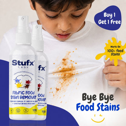 Fabric Stain Remover Spray 100ml – Removes Curry, Oil, Tea & Food Stains from Clothes