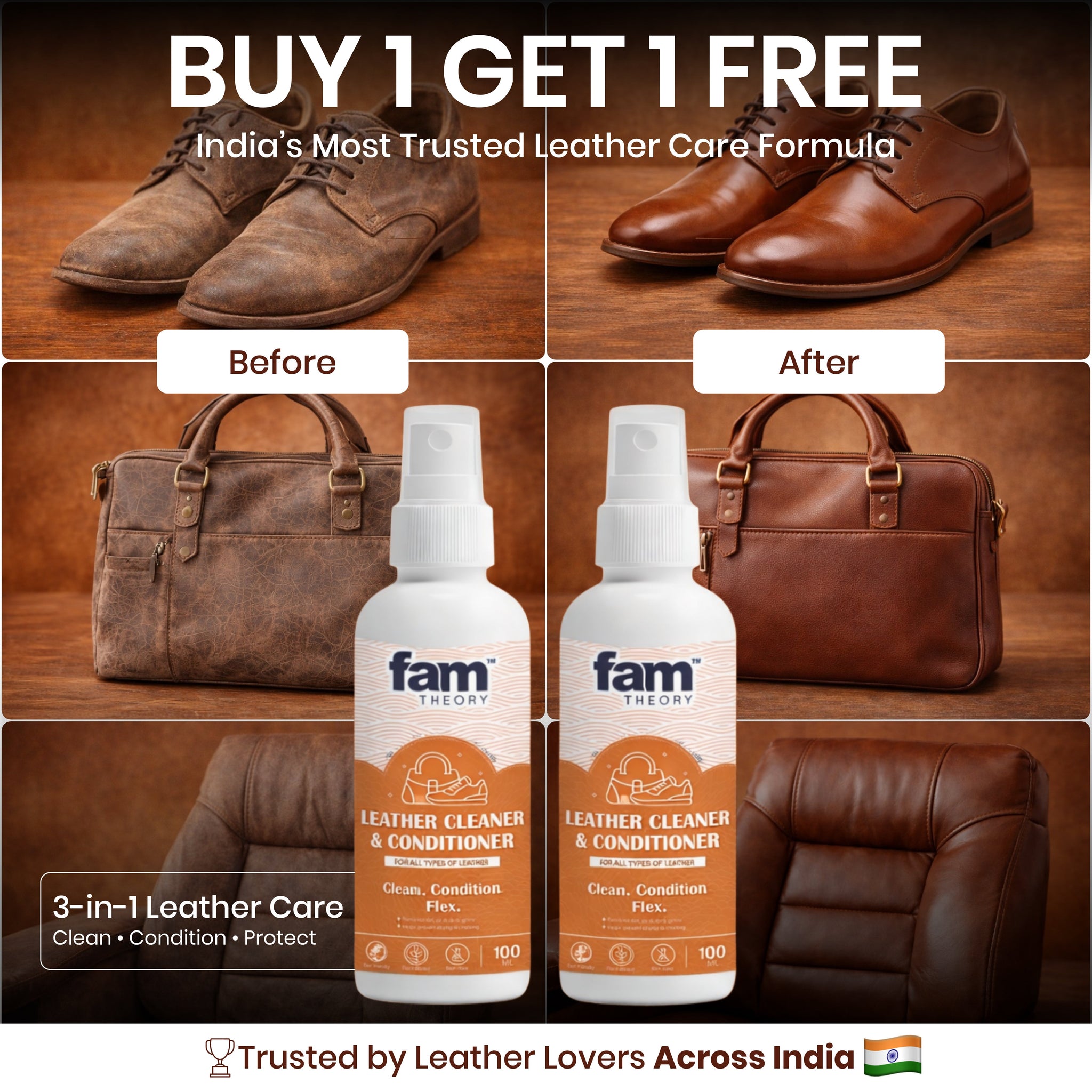 Advance Expert Care Leather Cleaner & Conditioner 100ML✨