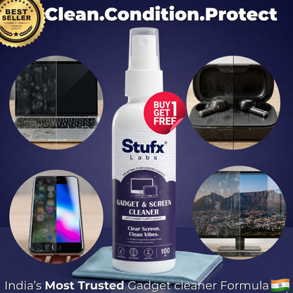Screen Cleaner Spray 100ml – Mobile, Laptop, TV & Gadget Cleaner Kit