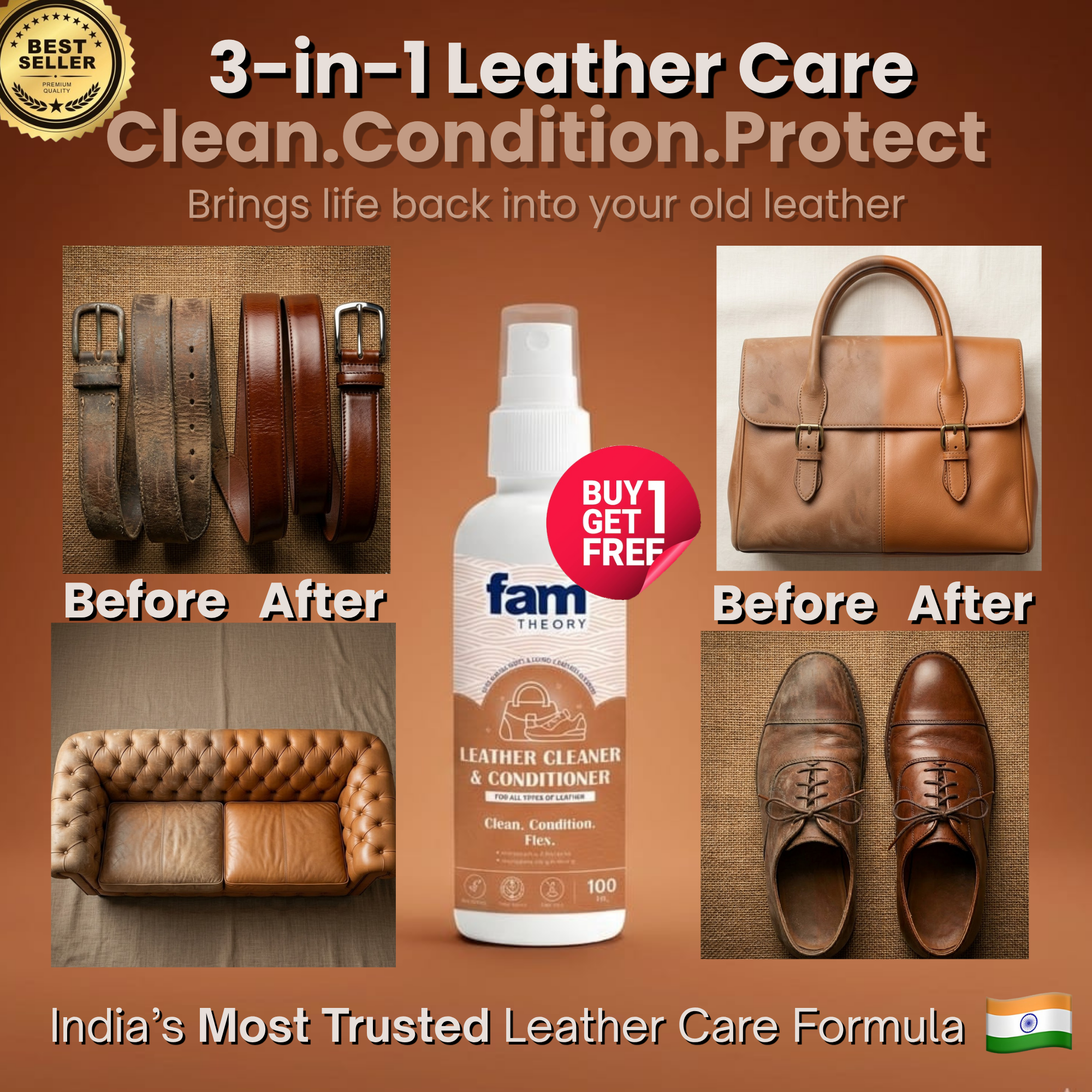 Advance Expert Care Leather Cleaner & Conditioner 100ML✨