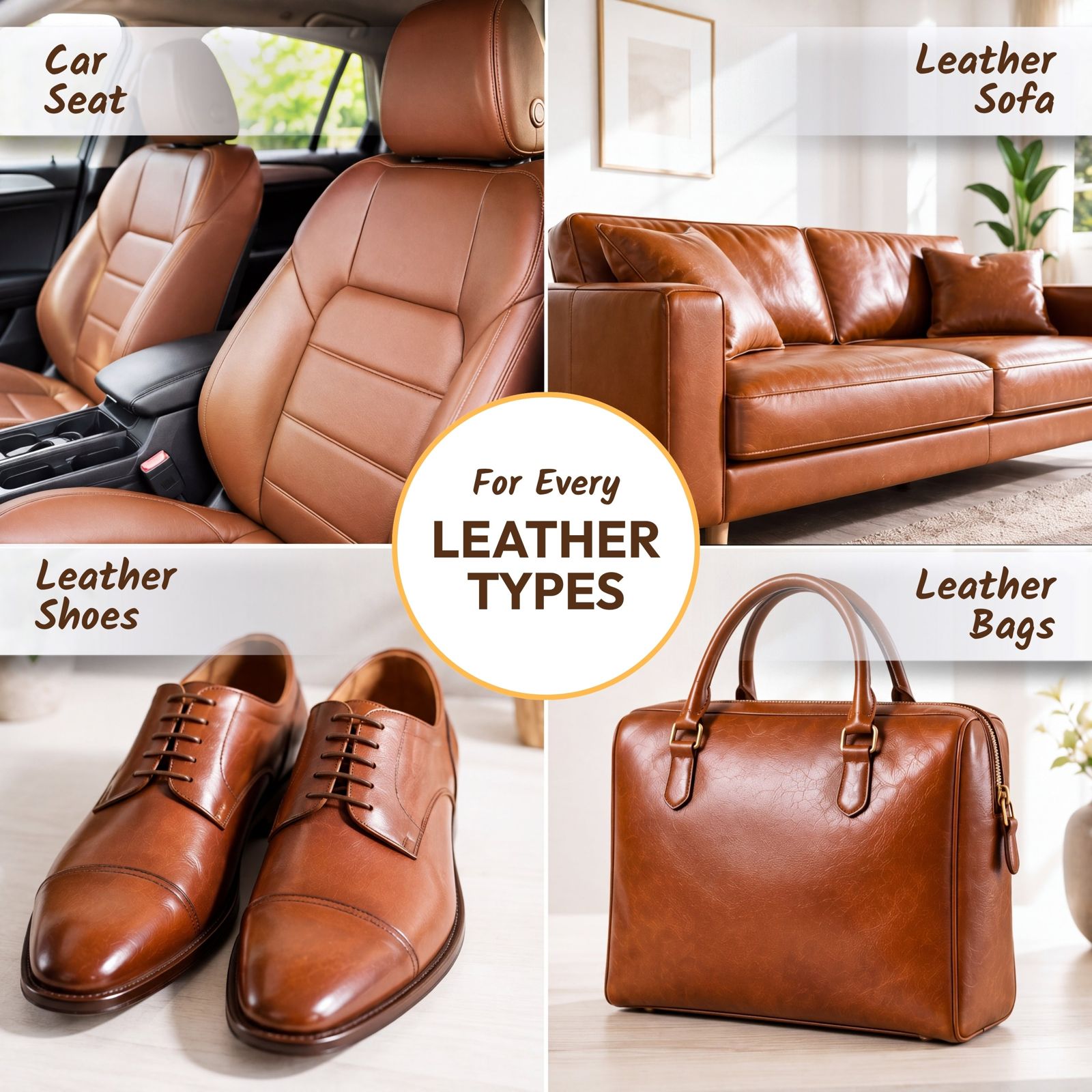 Leather Cleaner & Conditioner Spray 100ml – For Sofa, Car Seats, Shoes & Bags