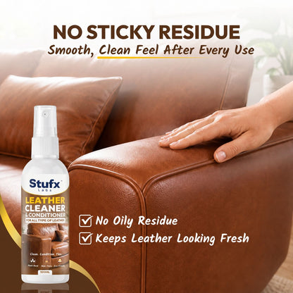 Leather Cleaner & Conditioner Spray 100ml – For Sofa, Car Seats, Shoes & Bags