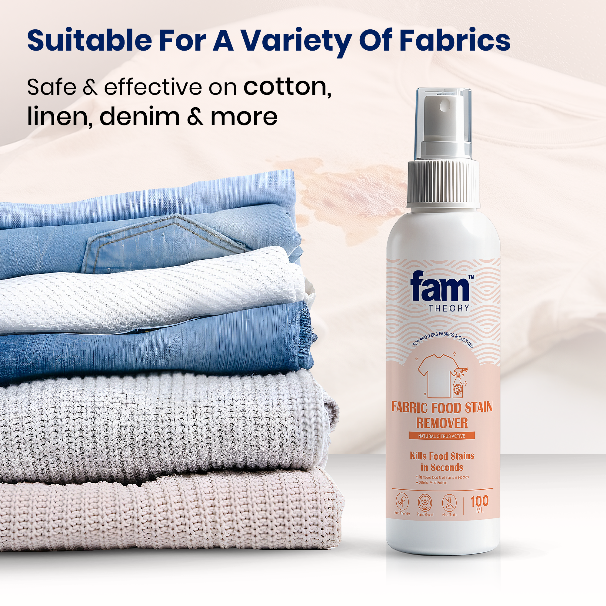 Natural Fabric Food Stain Remover - 100ml